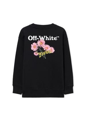 felpa in cotone nero OFF WHITE KIDS | OGBA001S26FLE003001